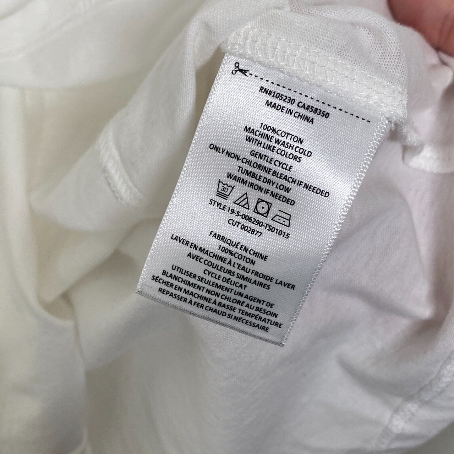 NWT Joie Aeowin Cotton White Short Flutter Sleeve Crew Neck Relaxed T-shirt XXS