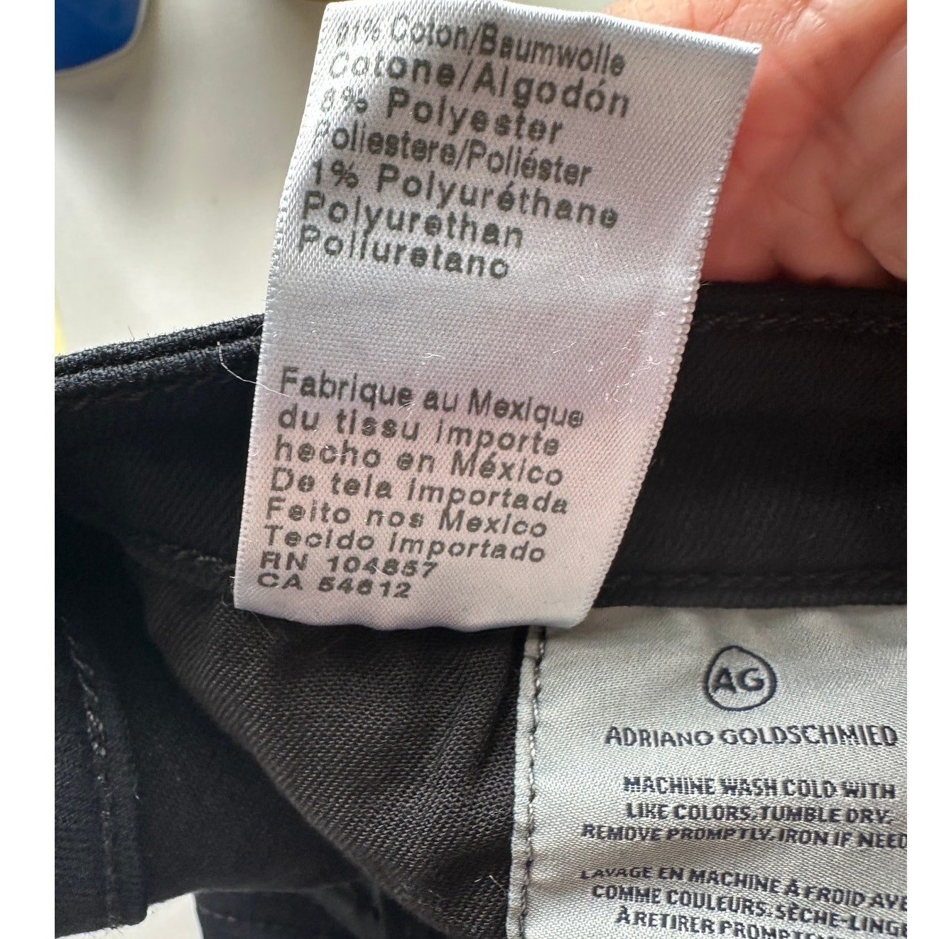 AG Black Prima Ankle Cigarette Ankle Jeans 30R