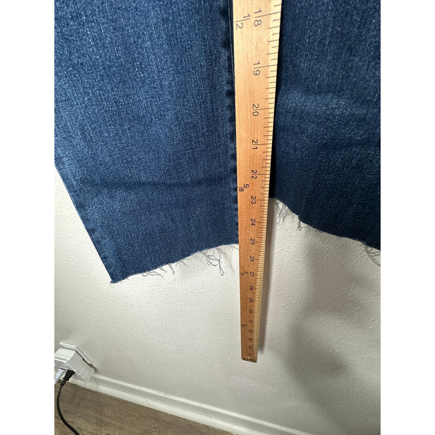 AG Dark Wash The Harper Essential Straight Raw Hem Jeans 29