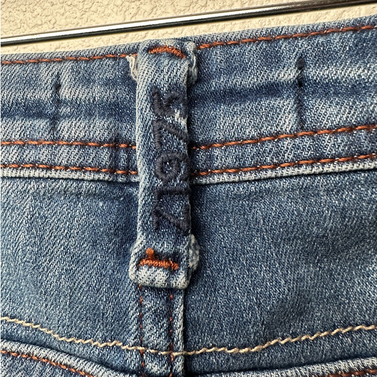 Zara Jeans Medium Wash Womens US 8 Pink Glitter