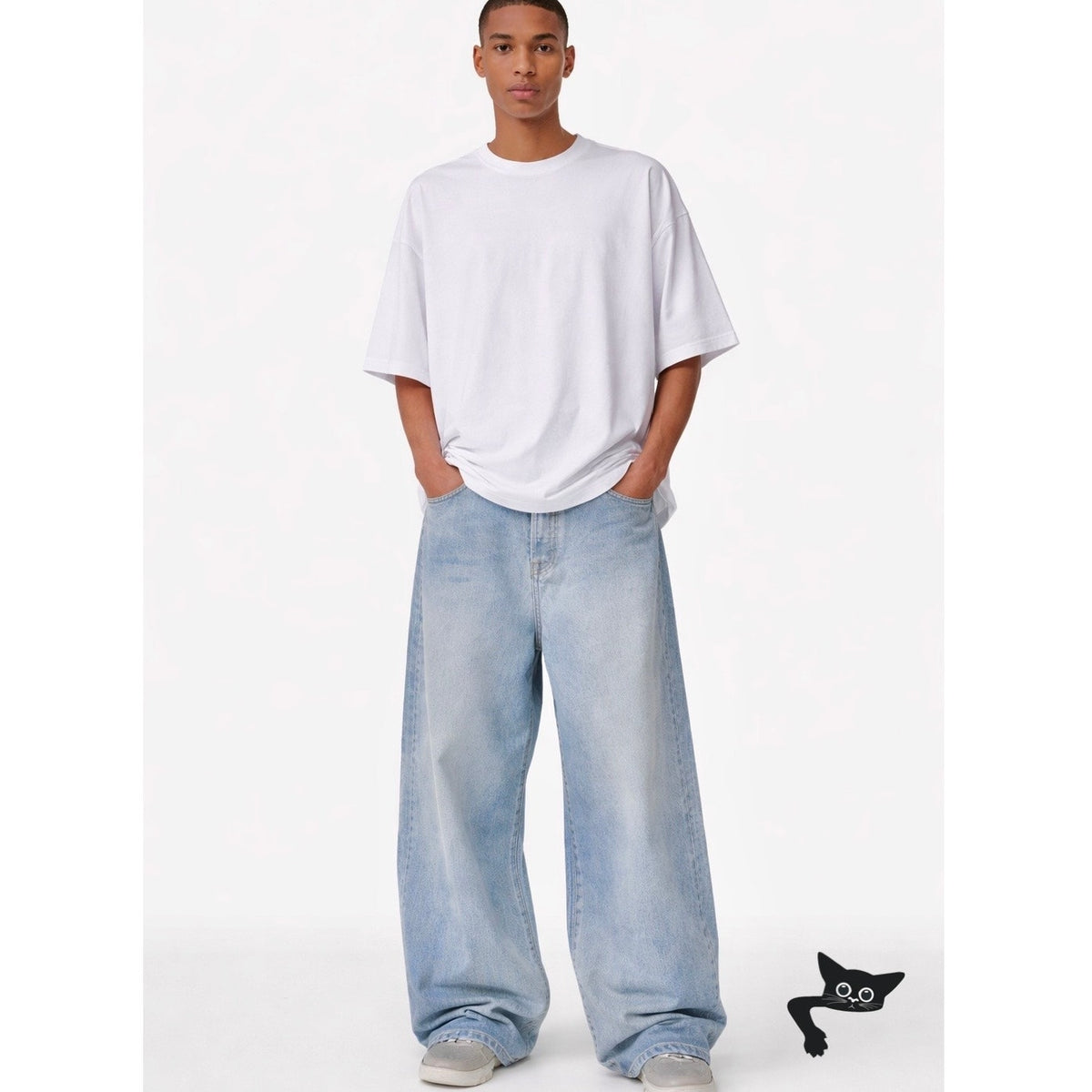 Vetements Unisex Jeans L High Waist Extra Wide Leg