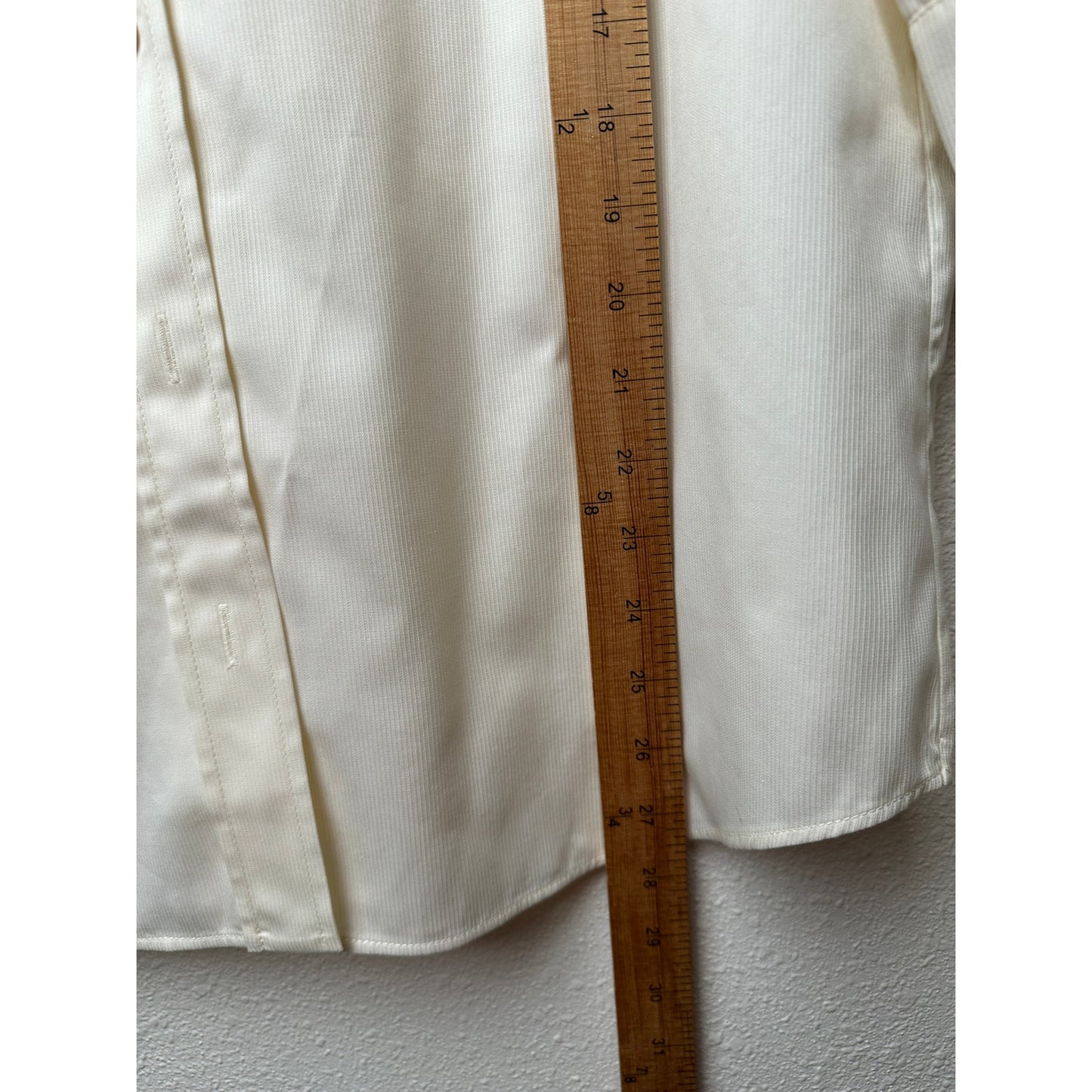 NWT Givenchy Shirt Cream Mens US L Roll Tab Sleeves