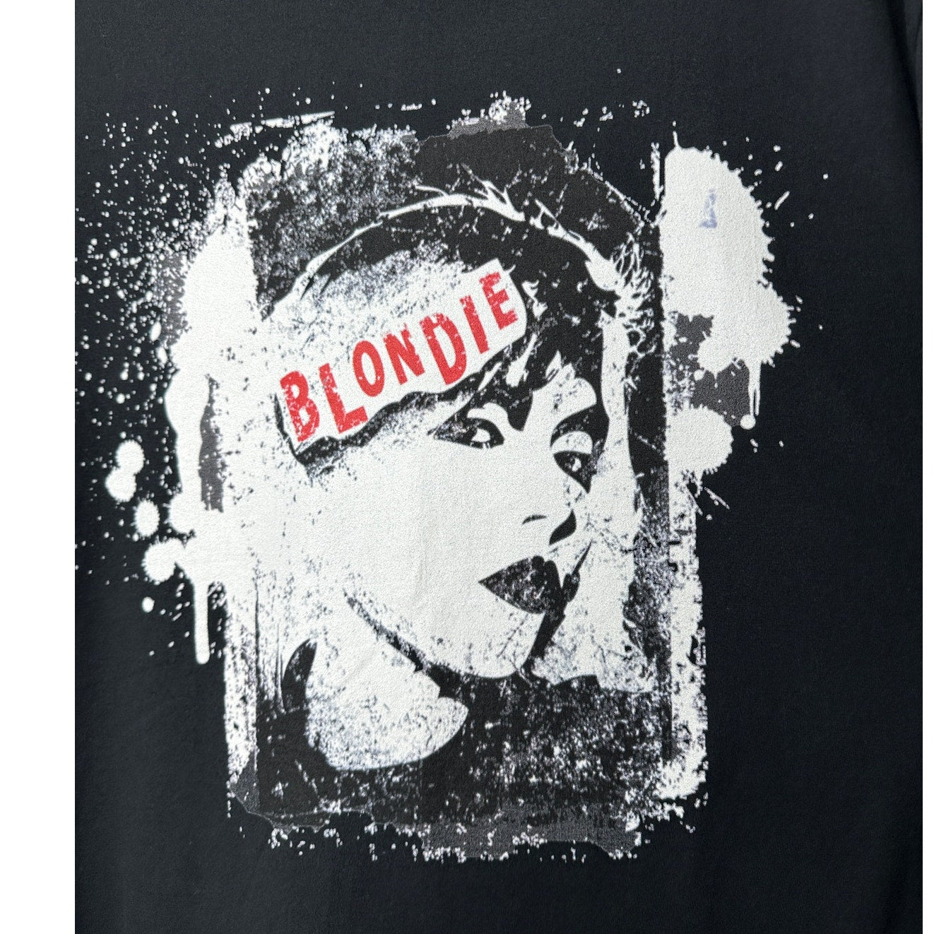 Blondie Black Short Sleeve White & Red Blondie Graphic Tee Shirt XL