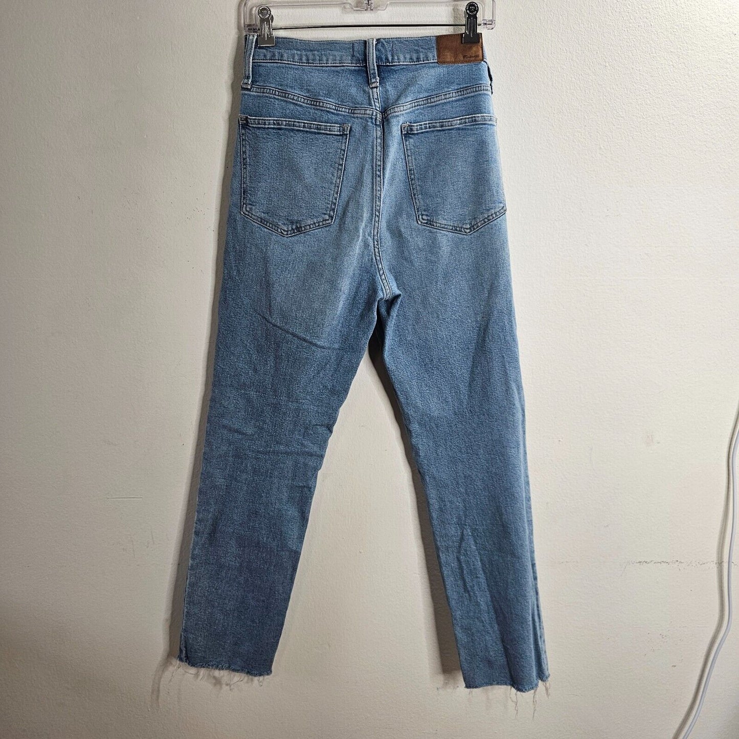 Madewell Medium-Blue Wash The Perfect Vintage Jeans Raw Hem Edition High Rise 28