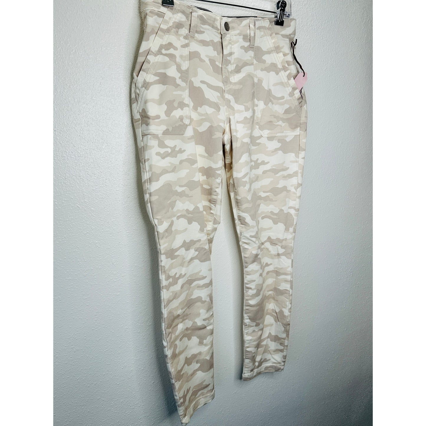 NWT Knox Rose Tan Army Camo Print Skinny Mid Rise Ankle Jean 10