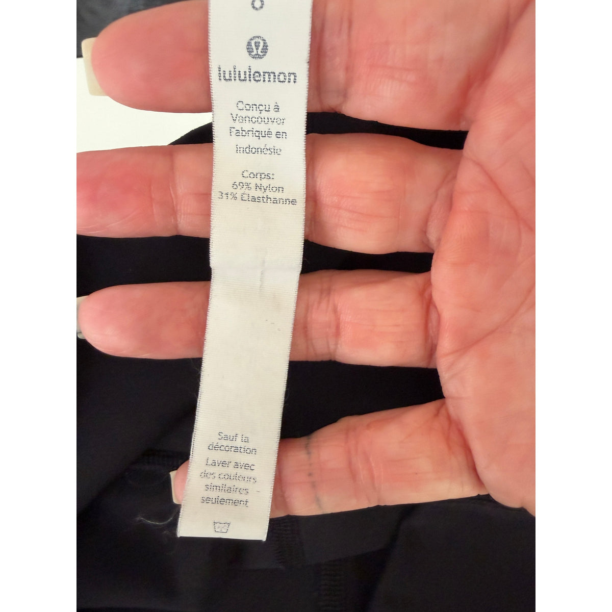 Lululemon Black Cropped Leggings Women US 8