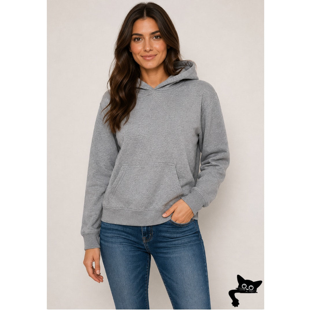 Lululemon heather Gray Long Sleeve Front Pouch Pullover Hoodie Sweater XS