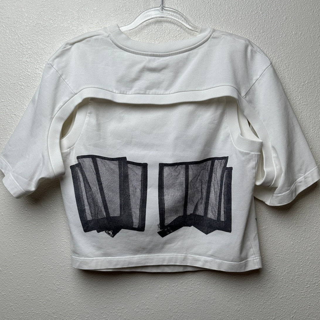 Alexander McQueen T-Shirt White Womens US M Corset