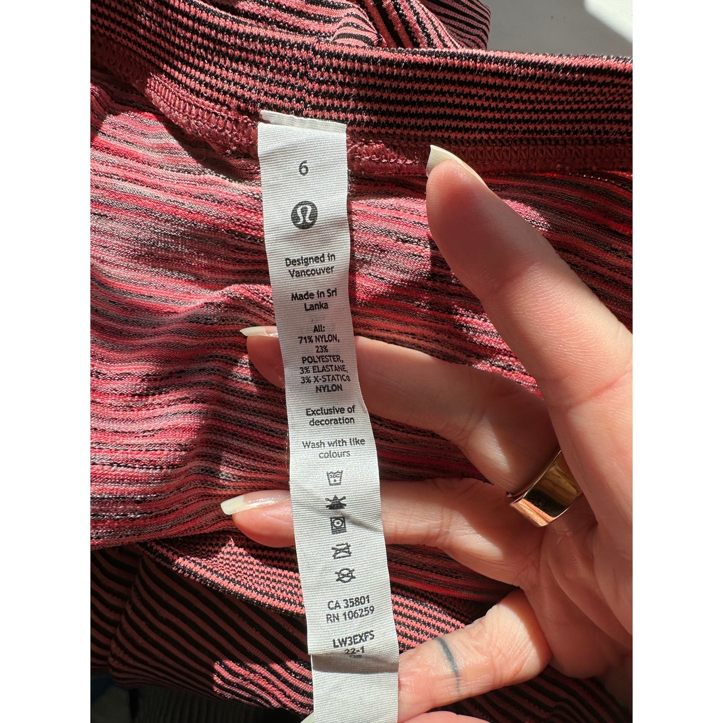 Lululemon Swiftly Tech Long Sleeve 2.0 Race Length Stripe Top 6
