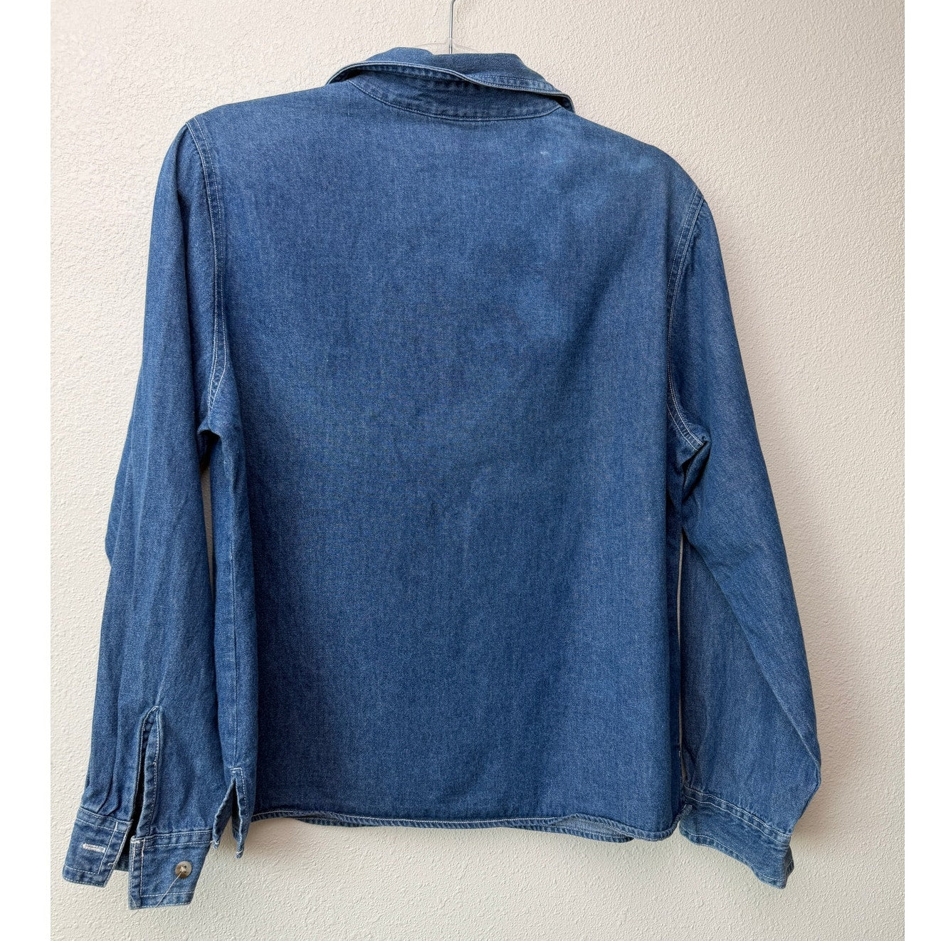 Vintage Cabin Creek Denim Shirt Embroidered Teddy Bears Books Women PL
