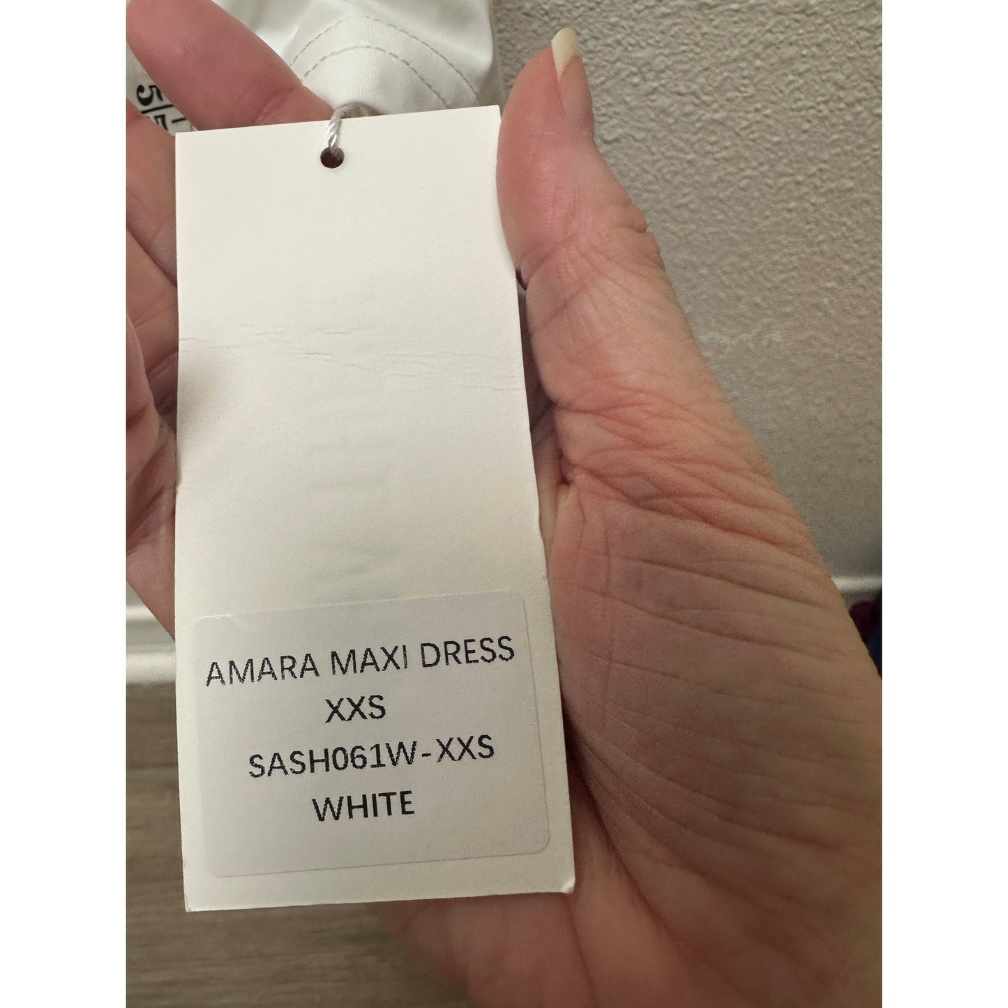 NWT Sasha Therese Amara Maxi Dress White XXS Sheer