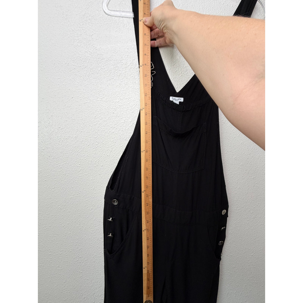 Splendid Black Tapered Bib Overalls Women S