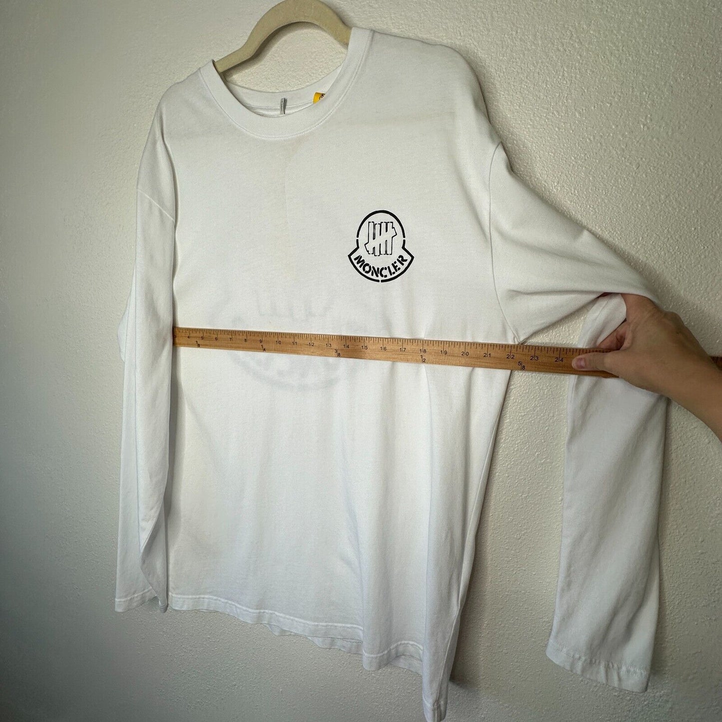 NWOT Moncler Genius 1952 X Undefeated Logo Front & Back Long Sleeve Tee Shirt L