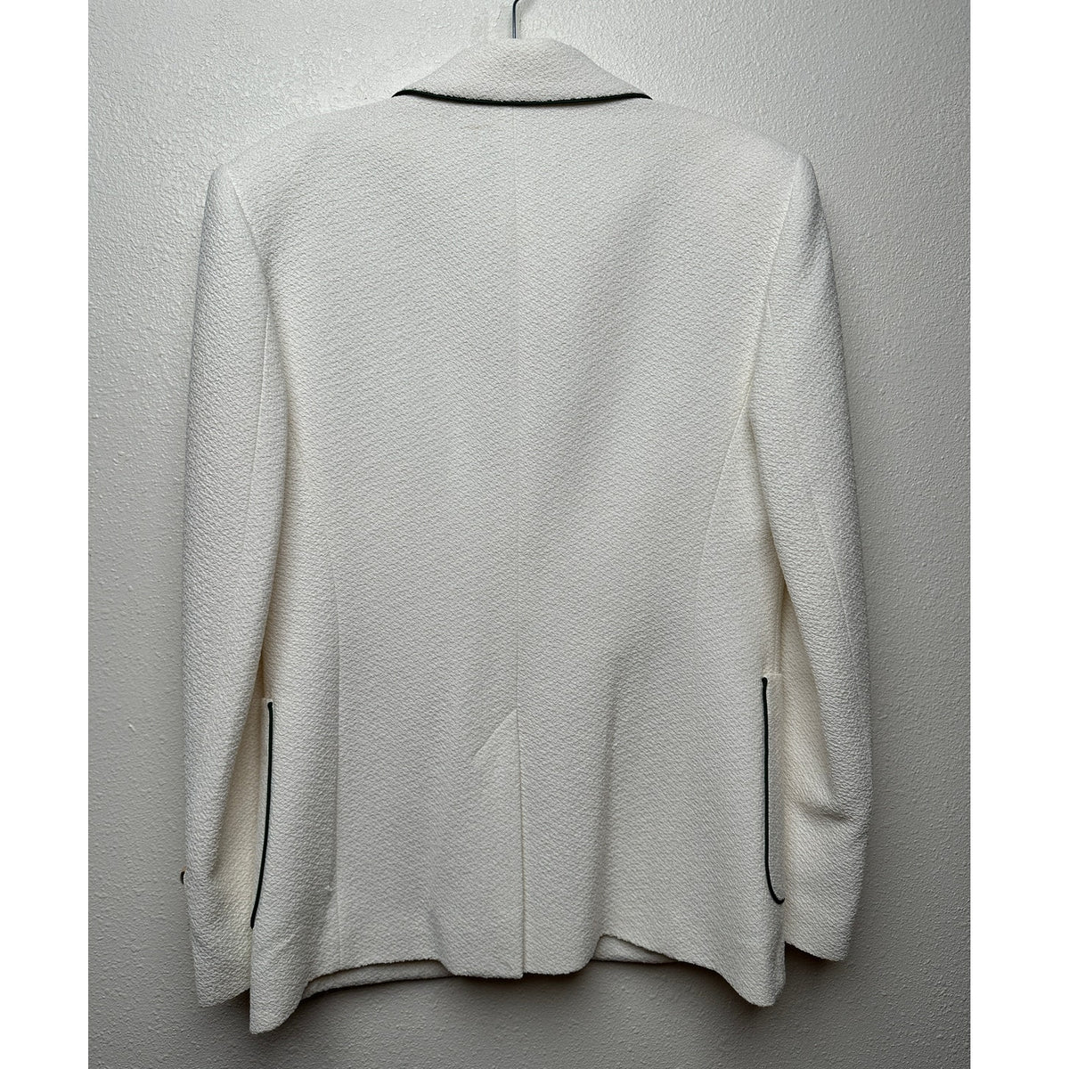 Casablanca Tennis Club Ivory Piped Blazer Men's US 38