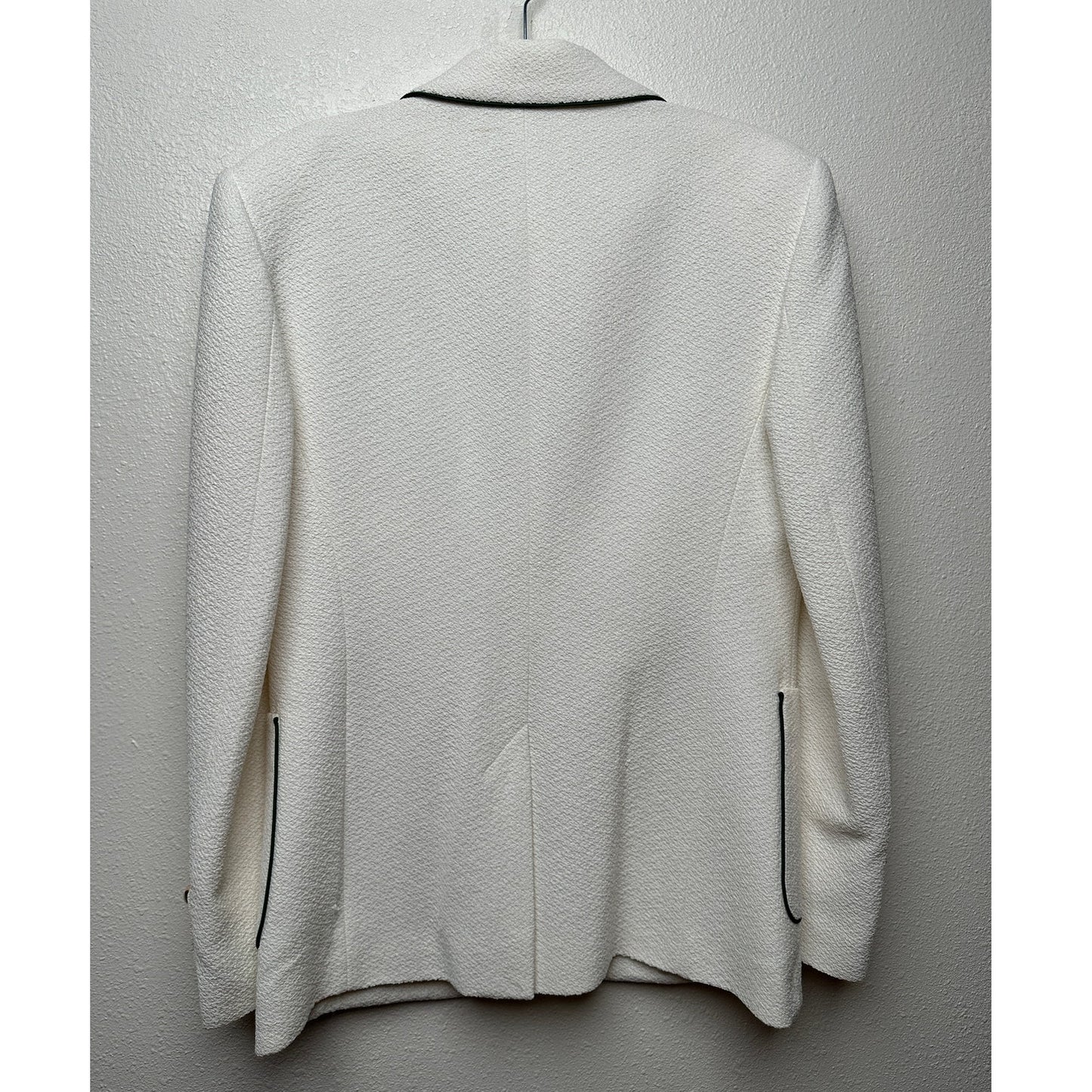 Casablanca Tennis Club Ivory Piped Blazer Men's US 38