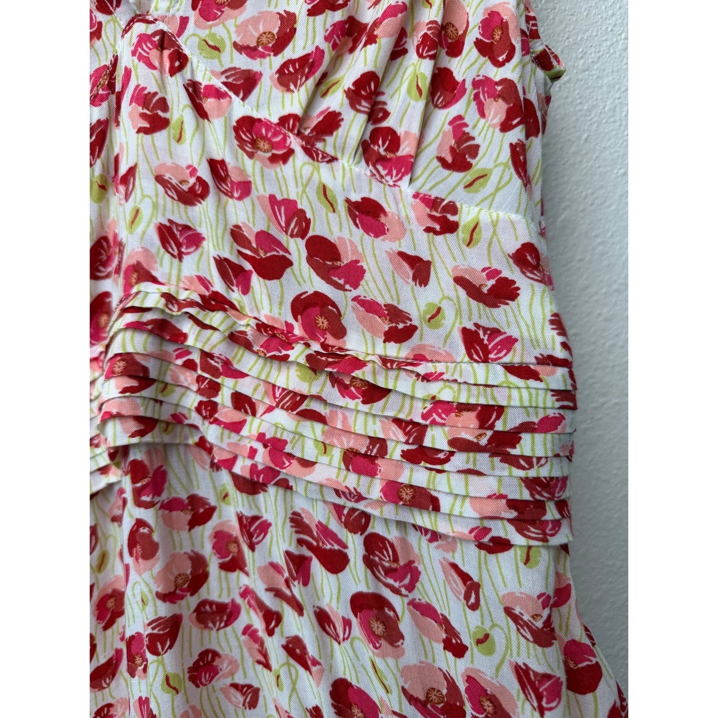 NWT Poupette St Barth Bruna Red Floral Mini Dress US XS