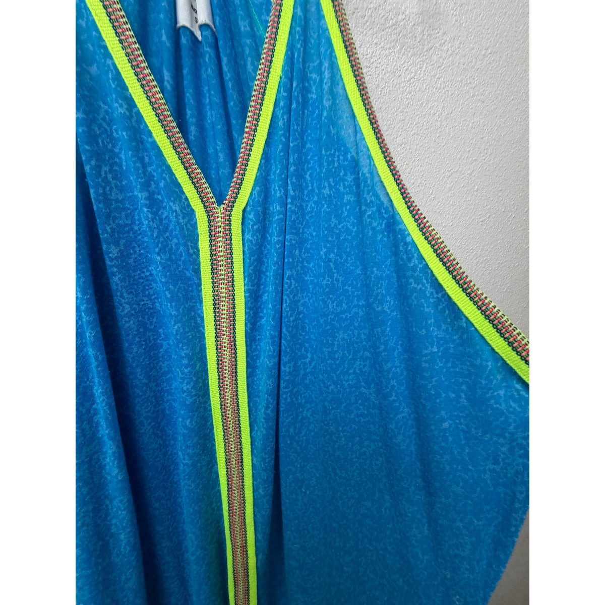 Pitusa Blue Neon Trim Maxi Cover Up Women Standard