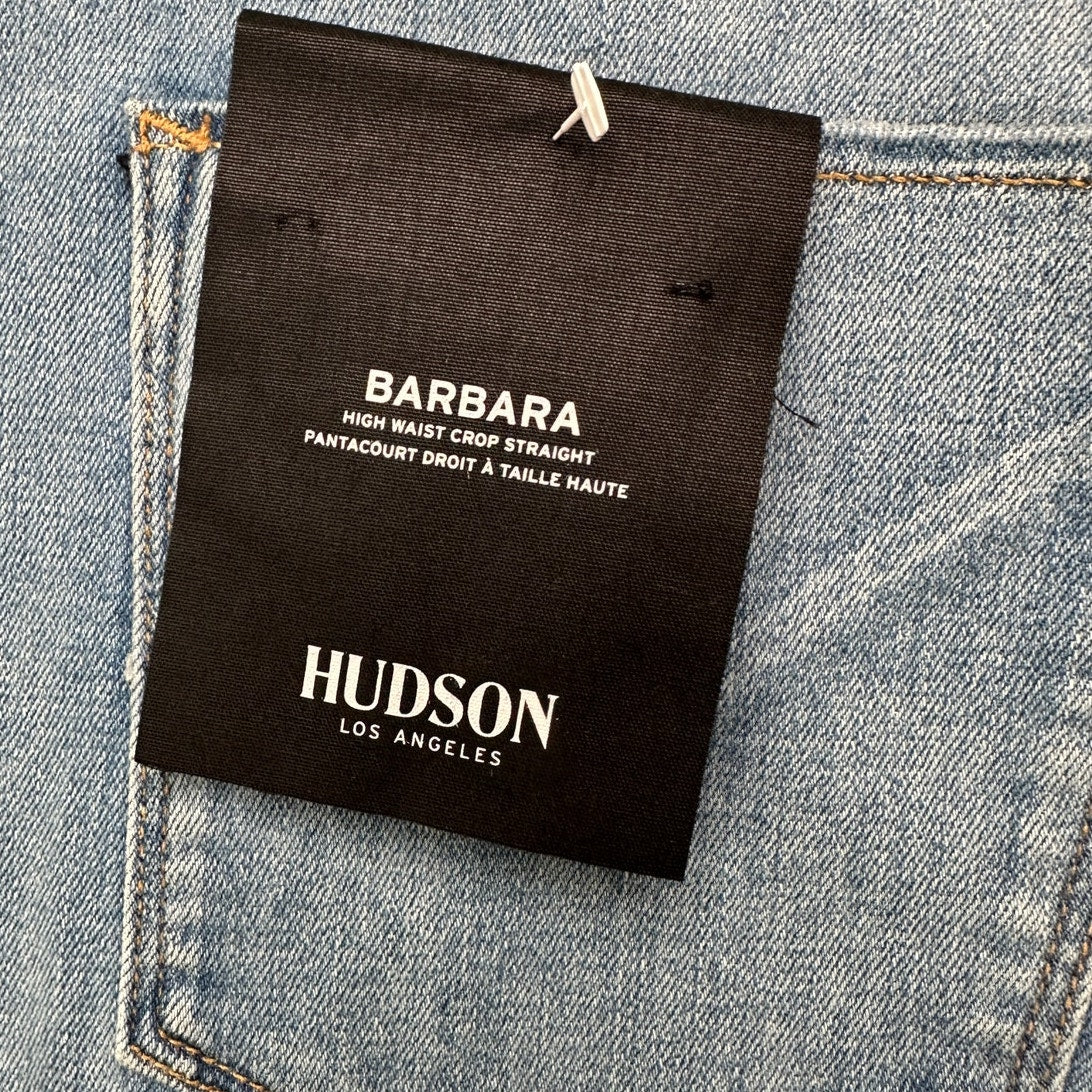 NWT Hudson Barbara High Waist Crop Straight Jeans Blue Women’s 33