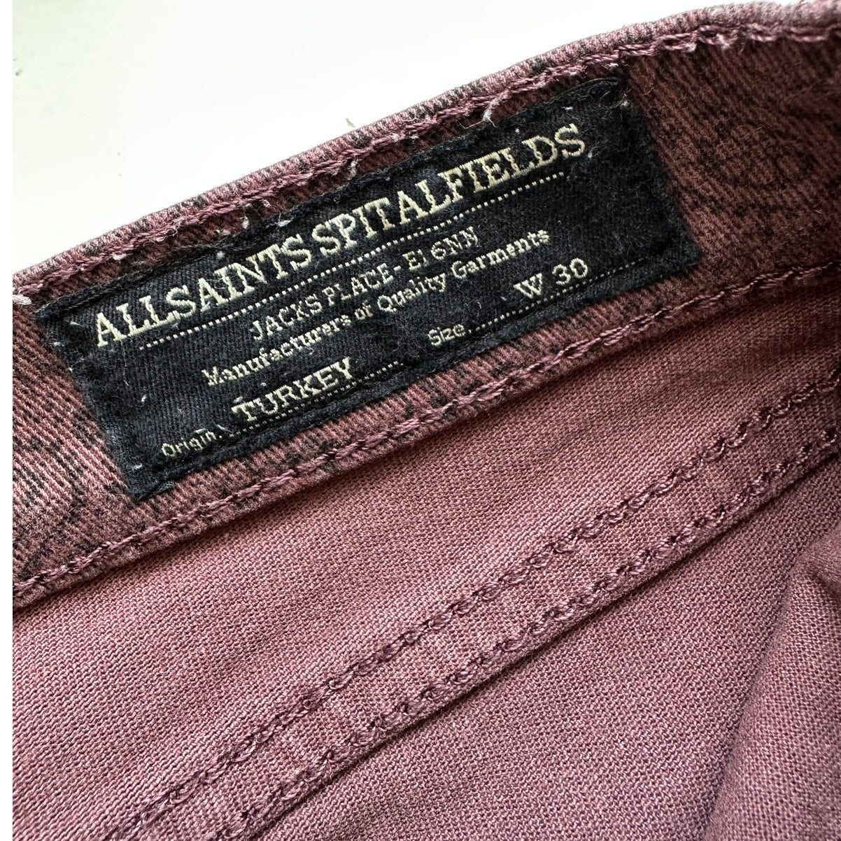 AllSaints Spitalfields Jacks Place Paisley Print Skinny Jeans 30
