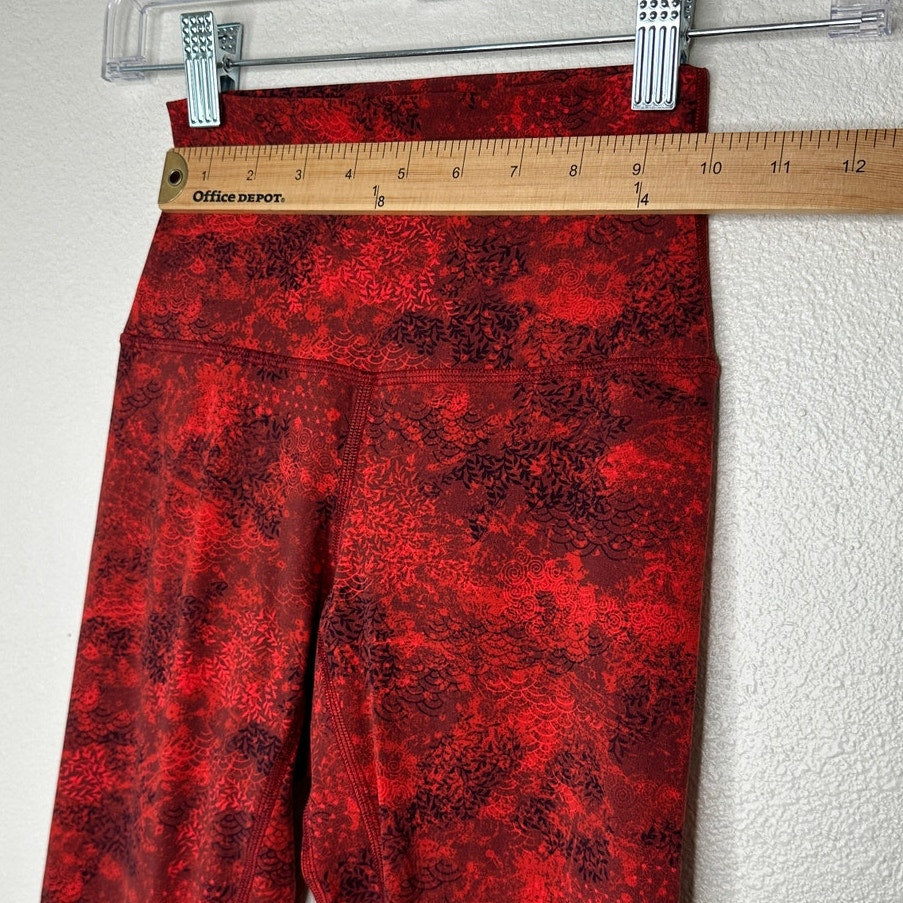 Lululemon Red & Black Align High Rise Full Length Yoga Pant 2
