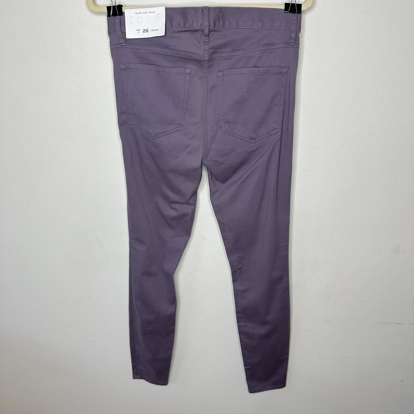 NWT Loft Lilac Legging Jeggings Mid-Rise Stretch Skinny Jeans 2 / 26