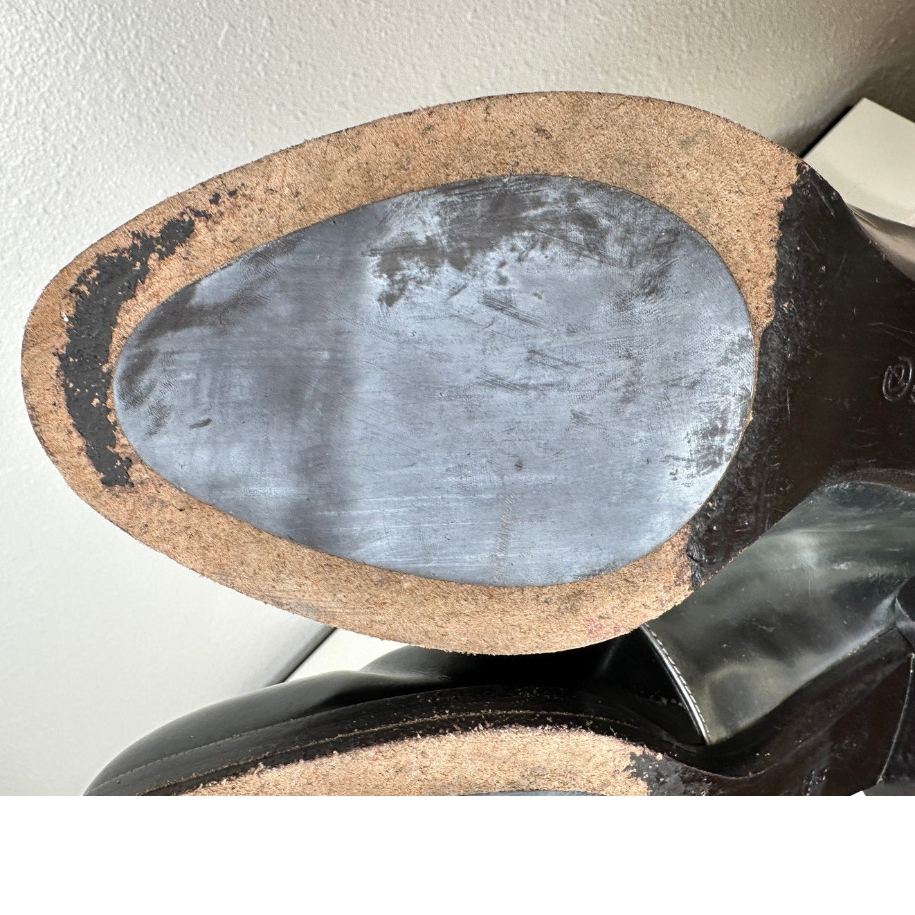 3.1 Phillip Lim Jillian Metallic Silver Shiny Black Oxford Tie Shoe 38 / 7.5