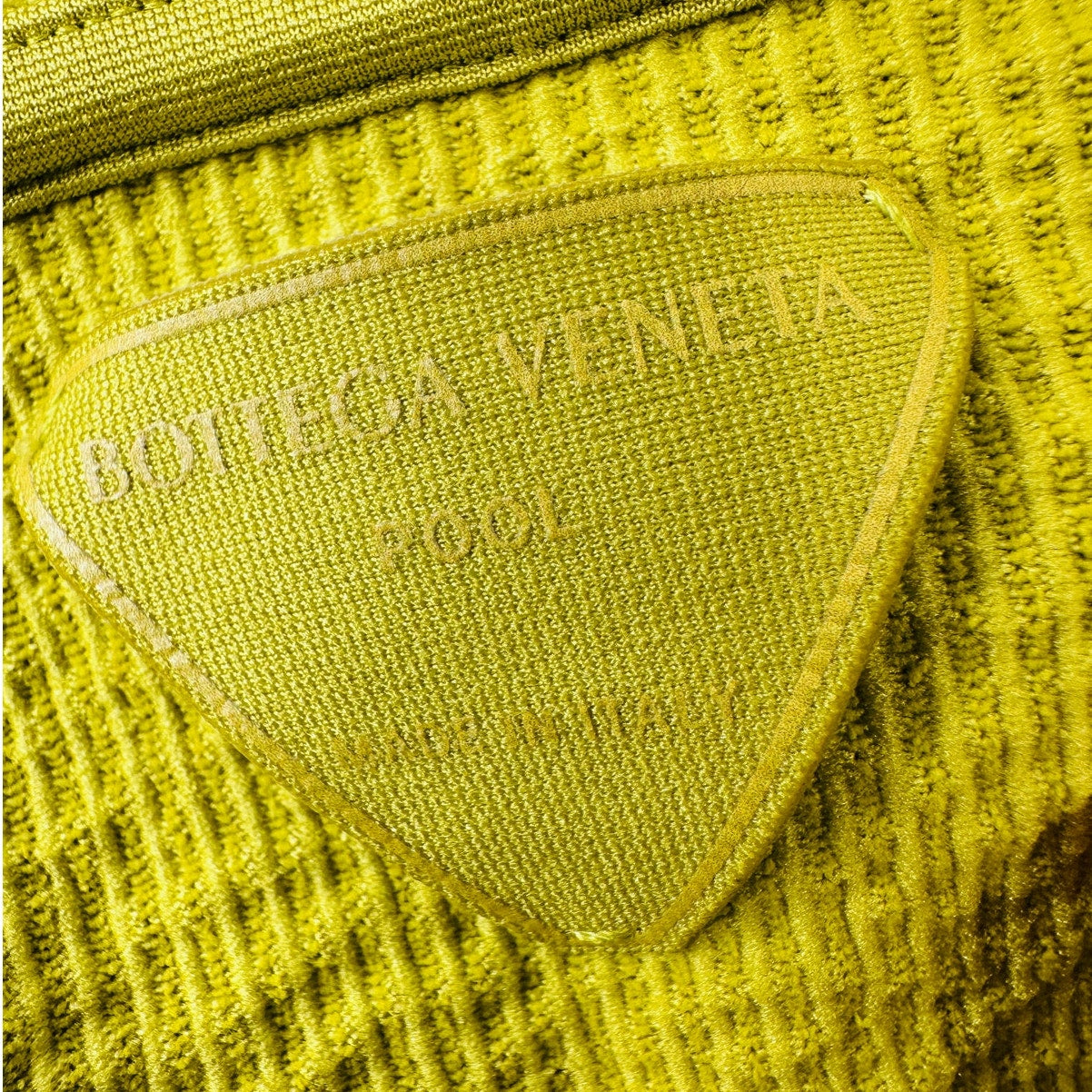 Bottega Veneta Chartreuse Seersucker Halterneck Bikini with Bag 42 / 6