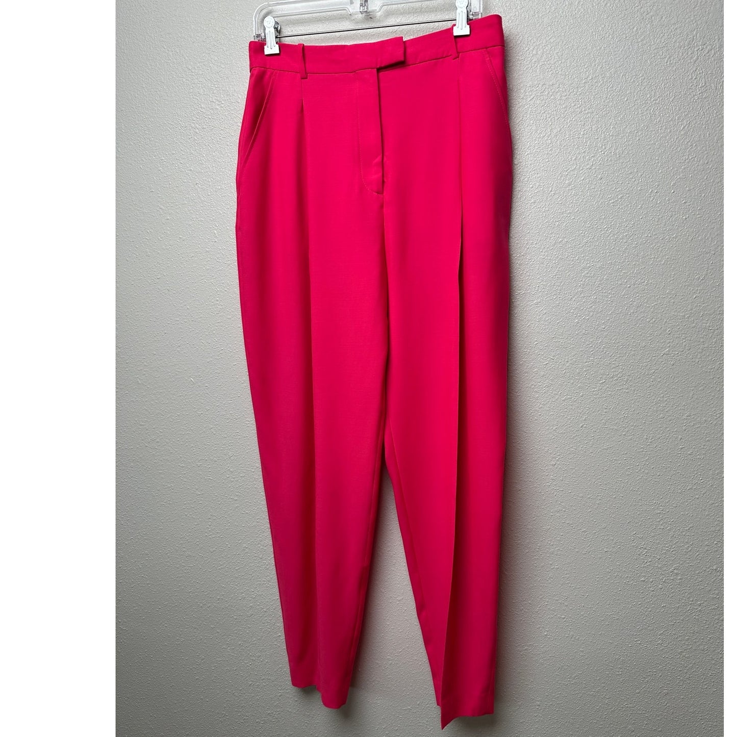 Alexander McQueen Coral Pink Pleated Trousers Women size 10
