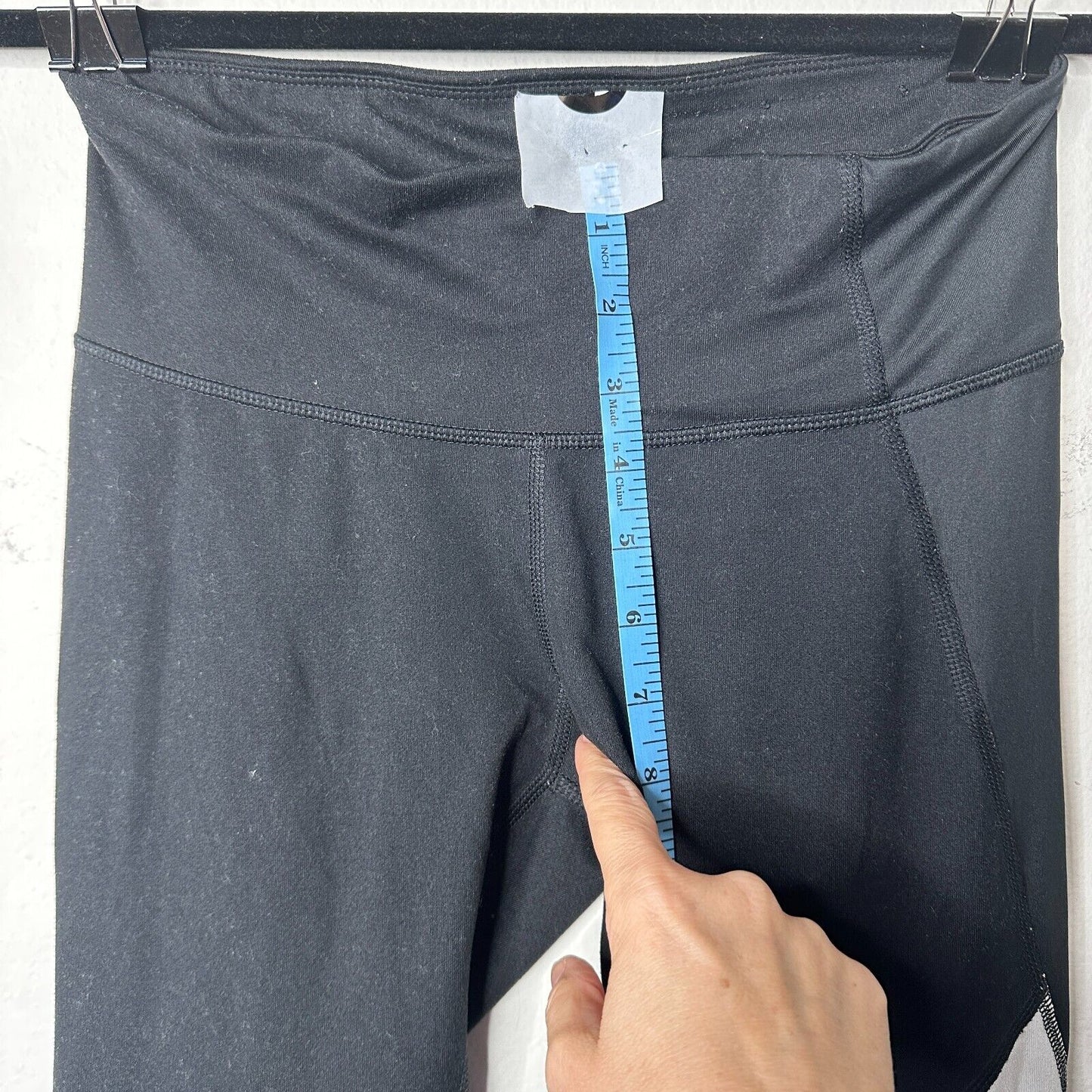 Champion Duo dry+ Black & White Color Block Leggings Mid Rise Yoga Pants S