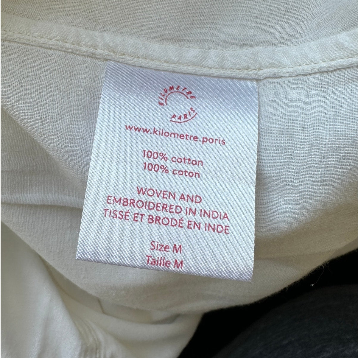 NWT UNIQUE Kilometre Paris Ultra Light Beverlywood Button Lined Shirt  M