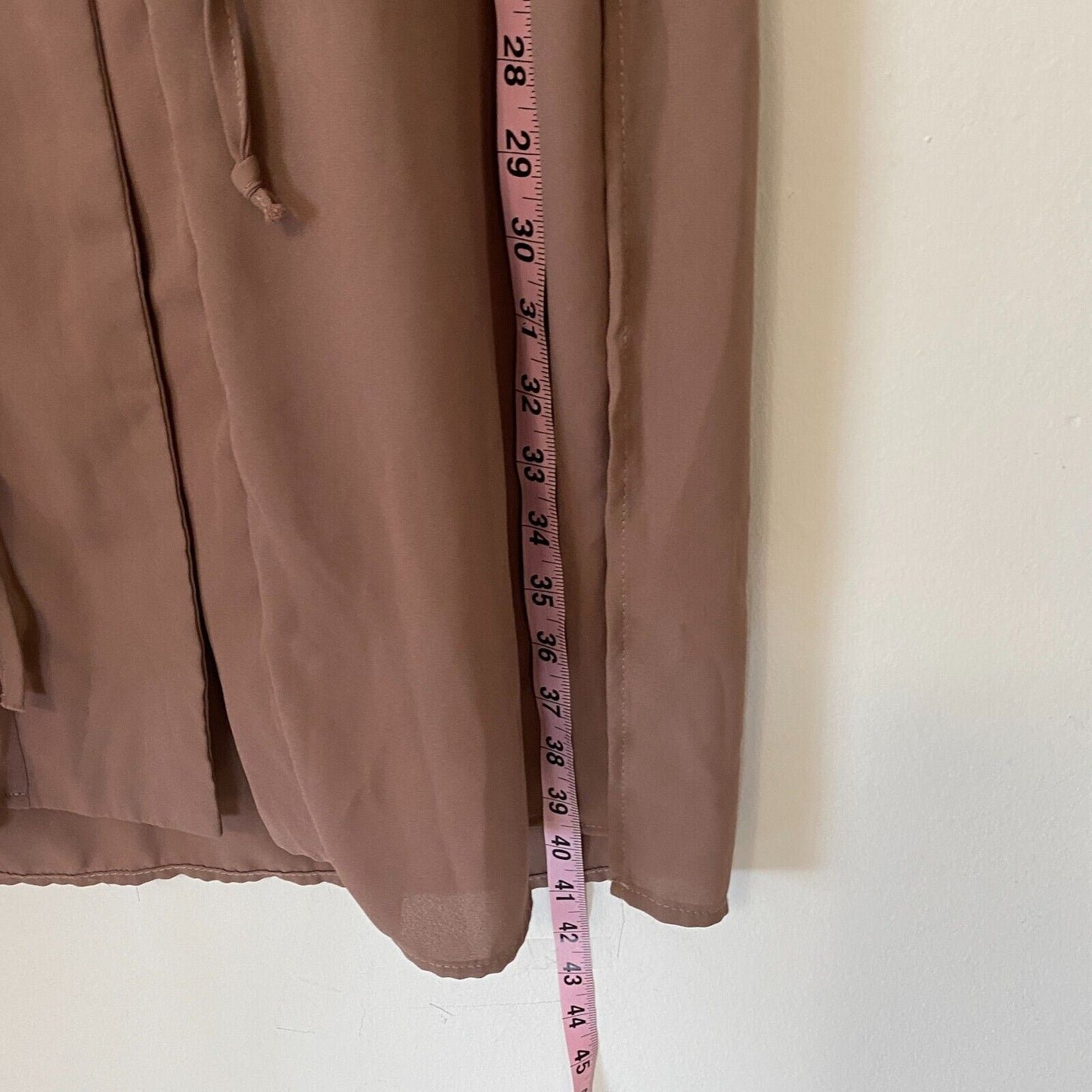 Spoon Milk Chocolate Utility Cinch Waist Tab Sleeve Shirtdress Front Zip S