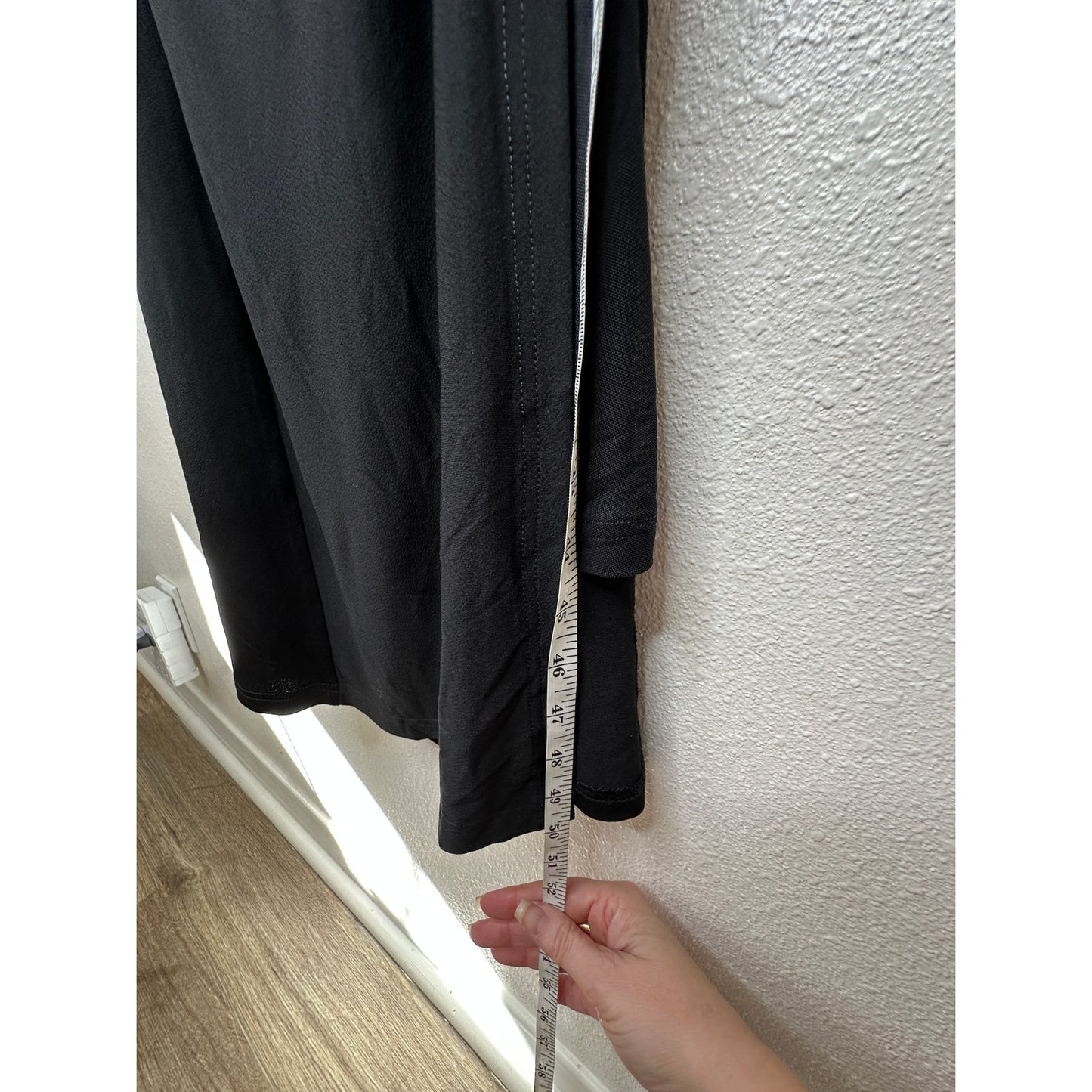 VICI Black Elisabeth Mock Neck Cap Sleeve Side Slit Ruched Midi Dress XS