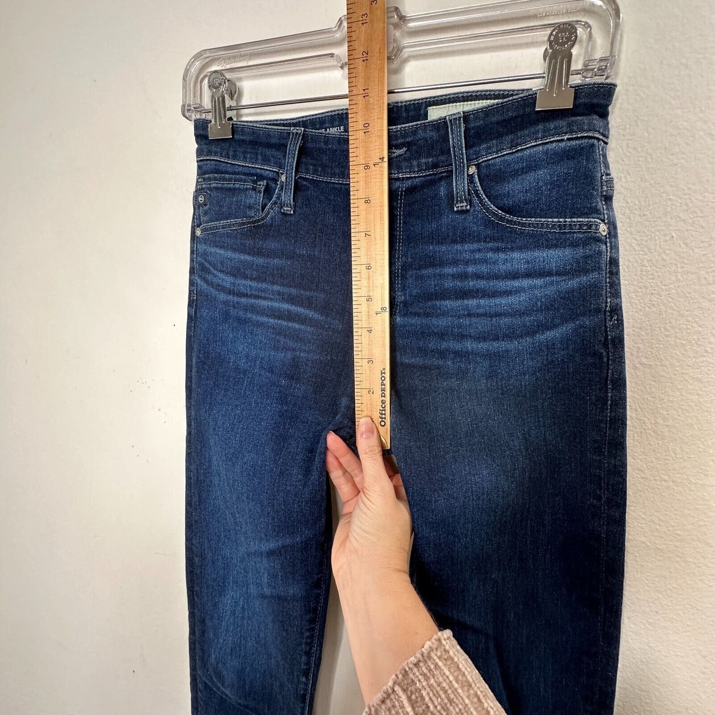 Adriano Goldschmeid Anthropologie Dark Wash Stevie High Rise Straight Ankle Jean