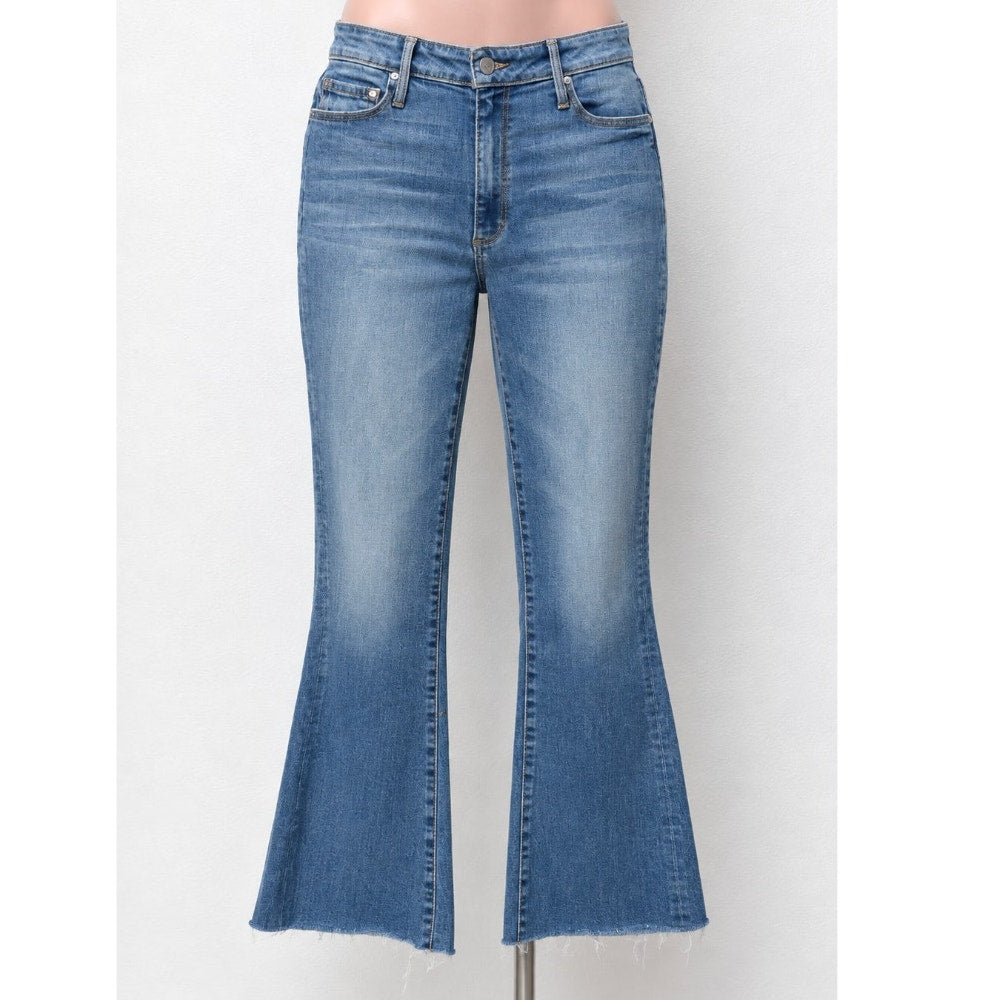 NWT Black Orchid Denim Chrissy Kick Flare Jeans US 27 Blue