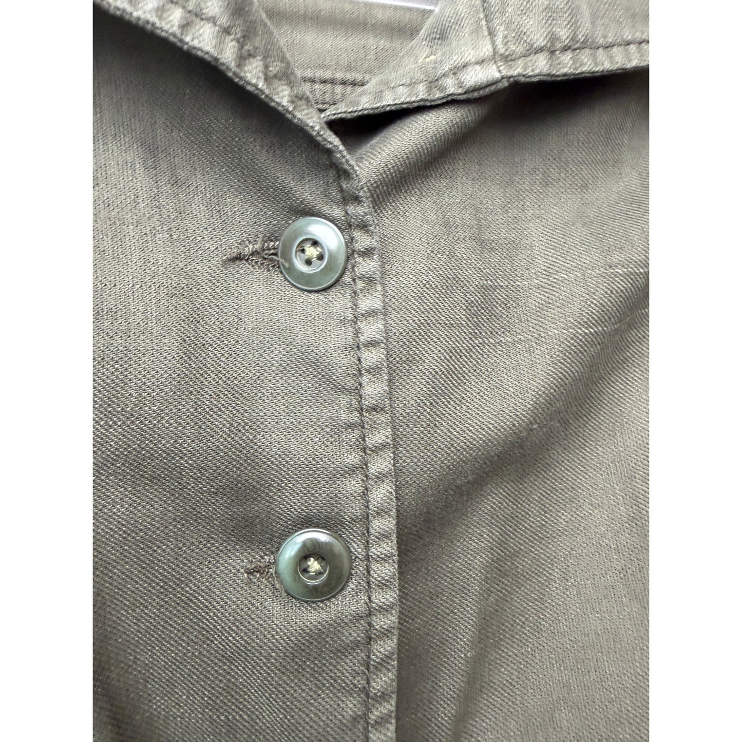 The Great Olive Green Cropped Utility Jacket Oversized US 0