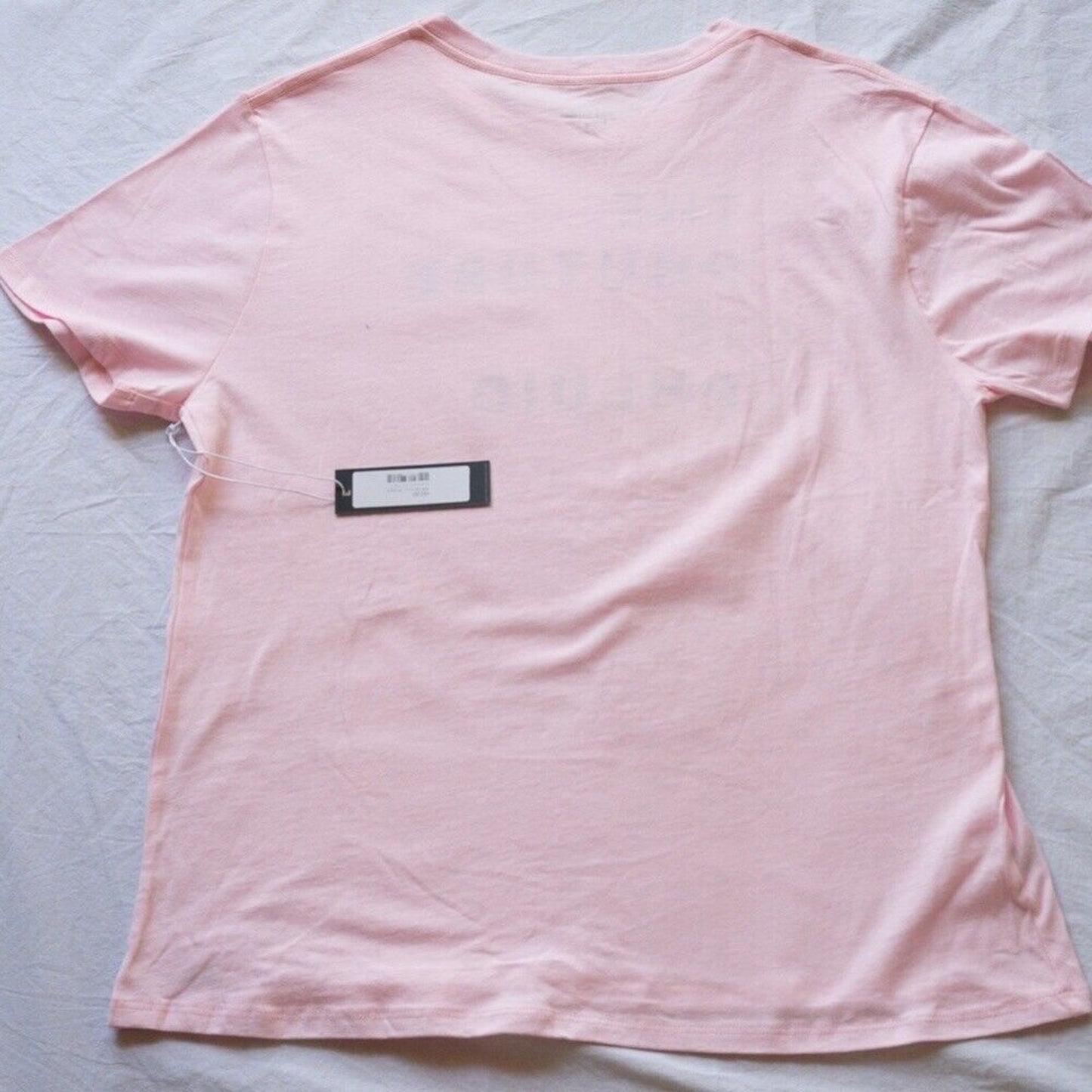 PHLUID PROJECT Pale Pink Crew Neck Graphic Tee Shirt Top Large LGBT LGBTQIA 3