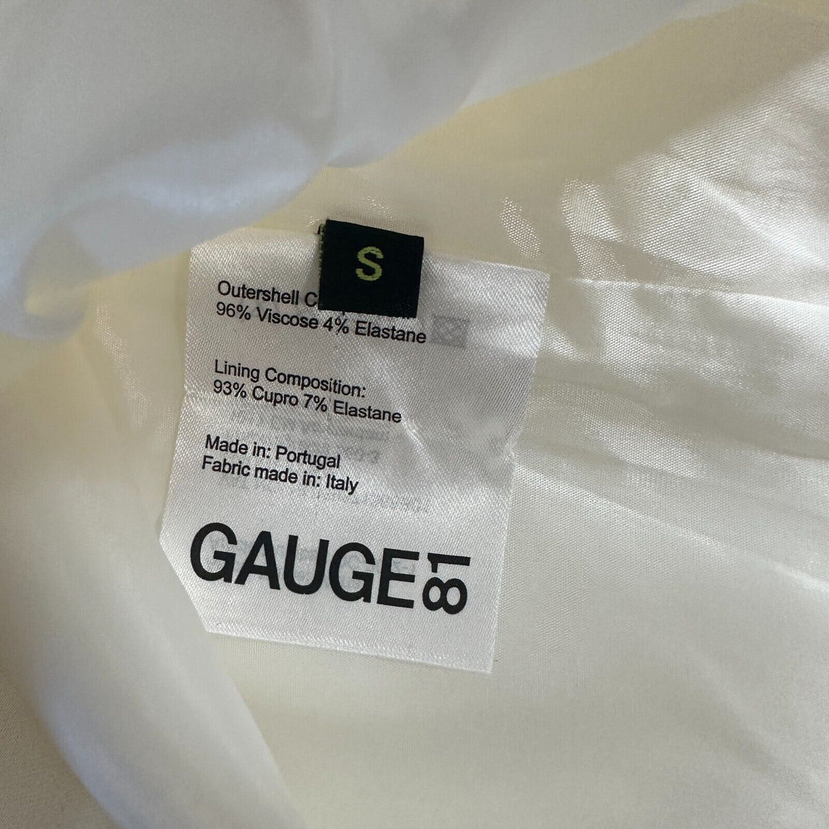 Gauge81 Marta White Satin Cut Out Square Neck Sleeveless Open Side Tie Back Mini SM