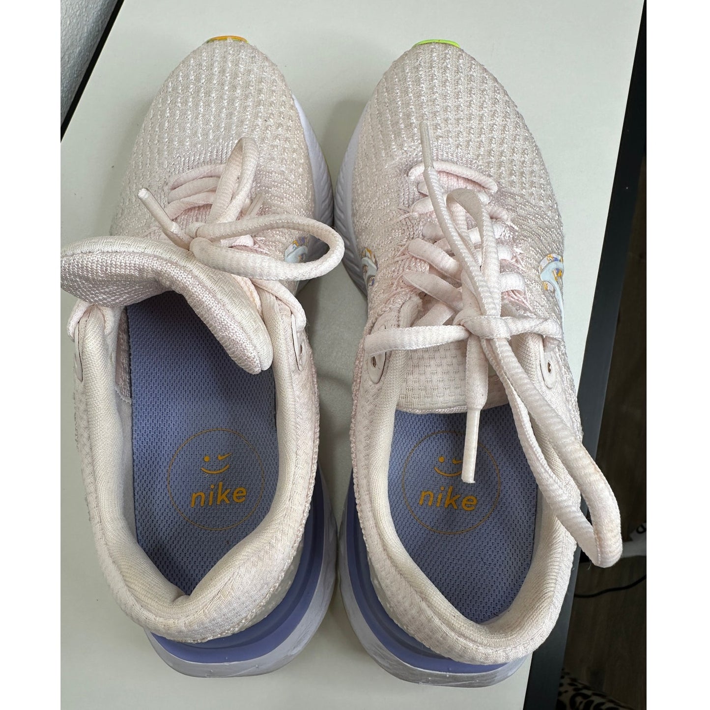 Nike Pale Pink React Infinity Run Flyknit 3 Premium Road Running Shoe 8