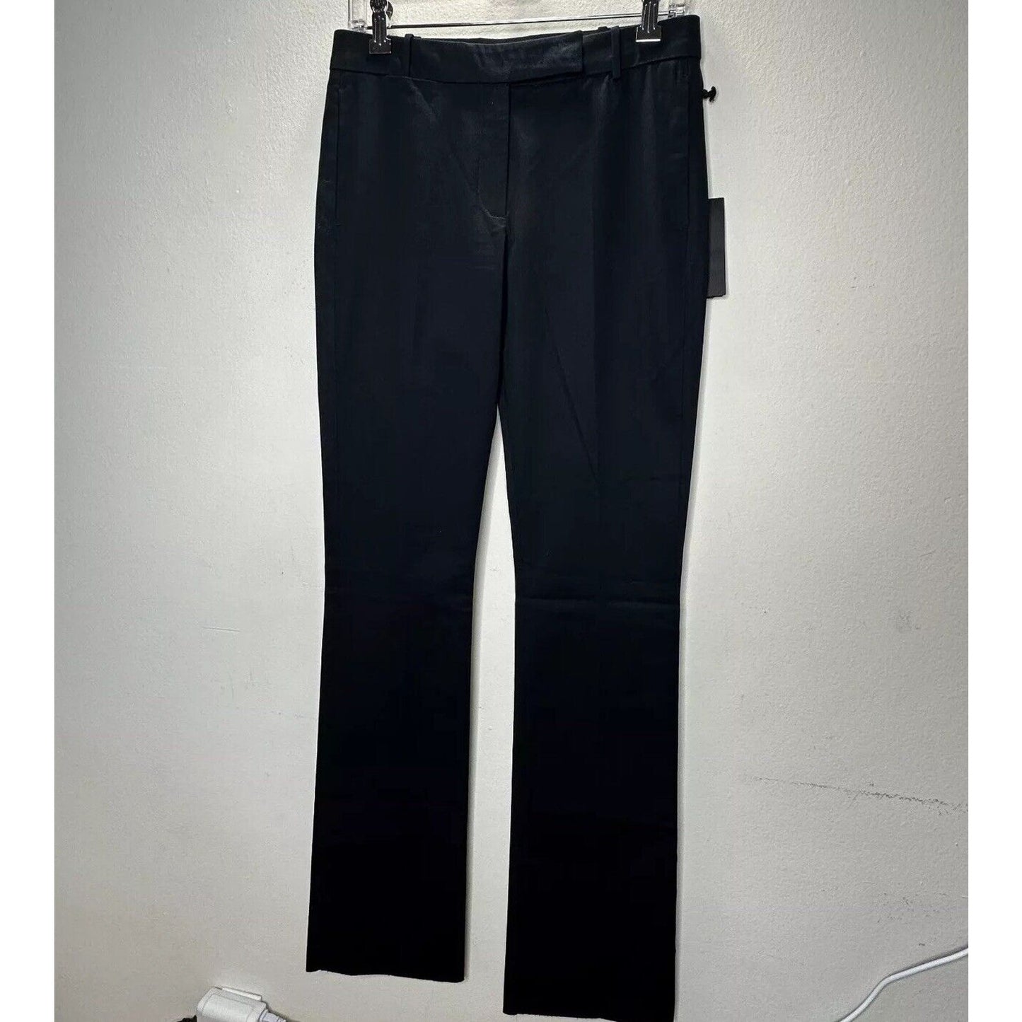 NWT Belstaff Midnight Black The Derby Classic Trouser Belt Loops Flare Legs 40