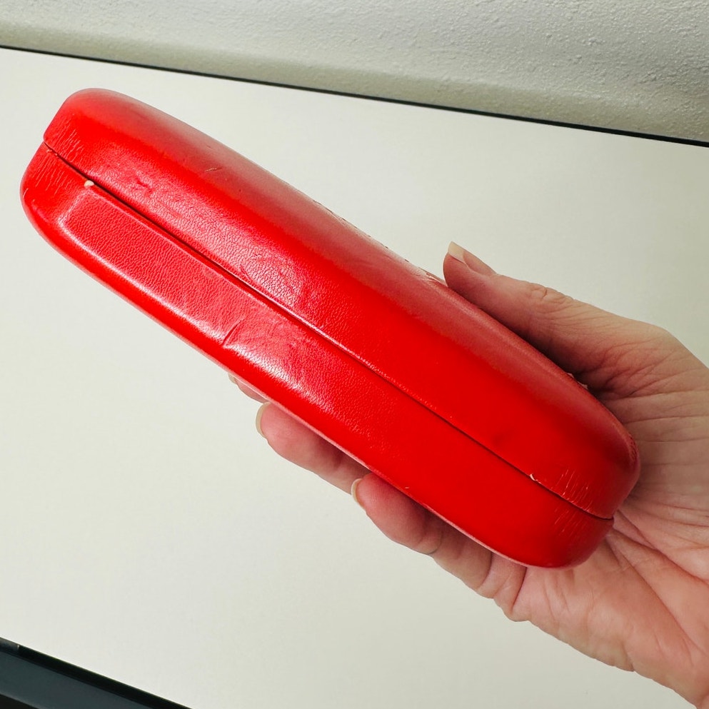 Valentino Black Sunglasses with Silver & Blue Bead Embellishment