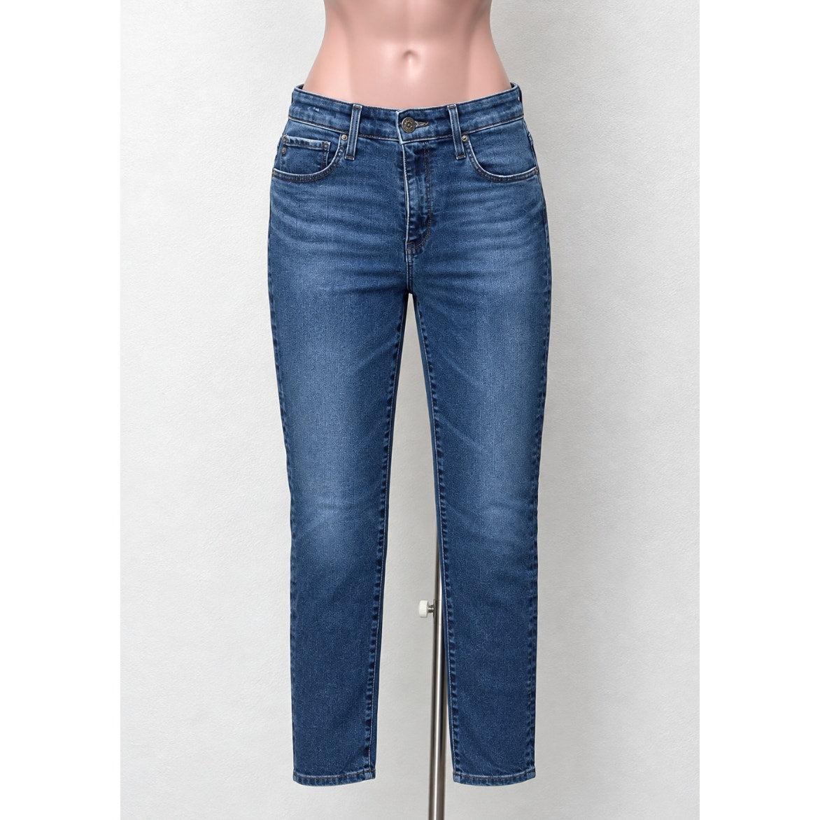 AG Adriano Medium Wash Whiskered Prima Cigarette Leg Jeans 30