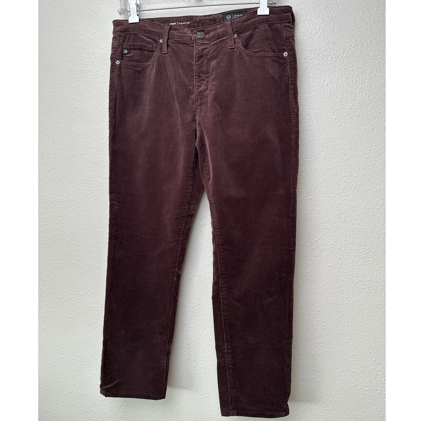 Adriano Goldschmied Prima Corduroy Cigarette Jeans Brown Women 29