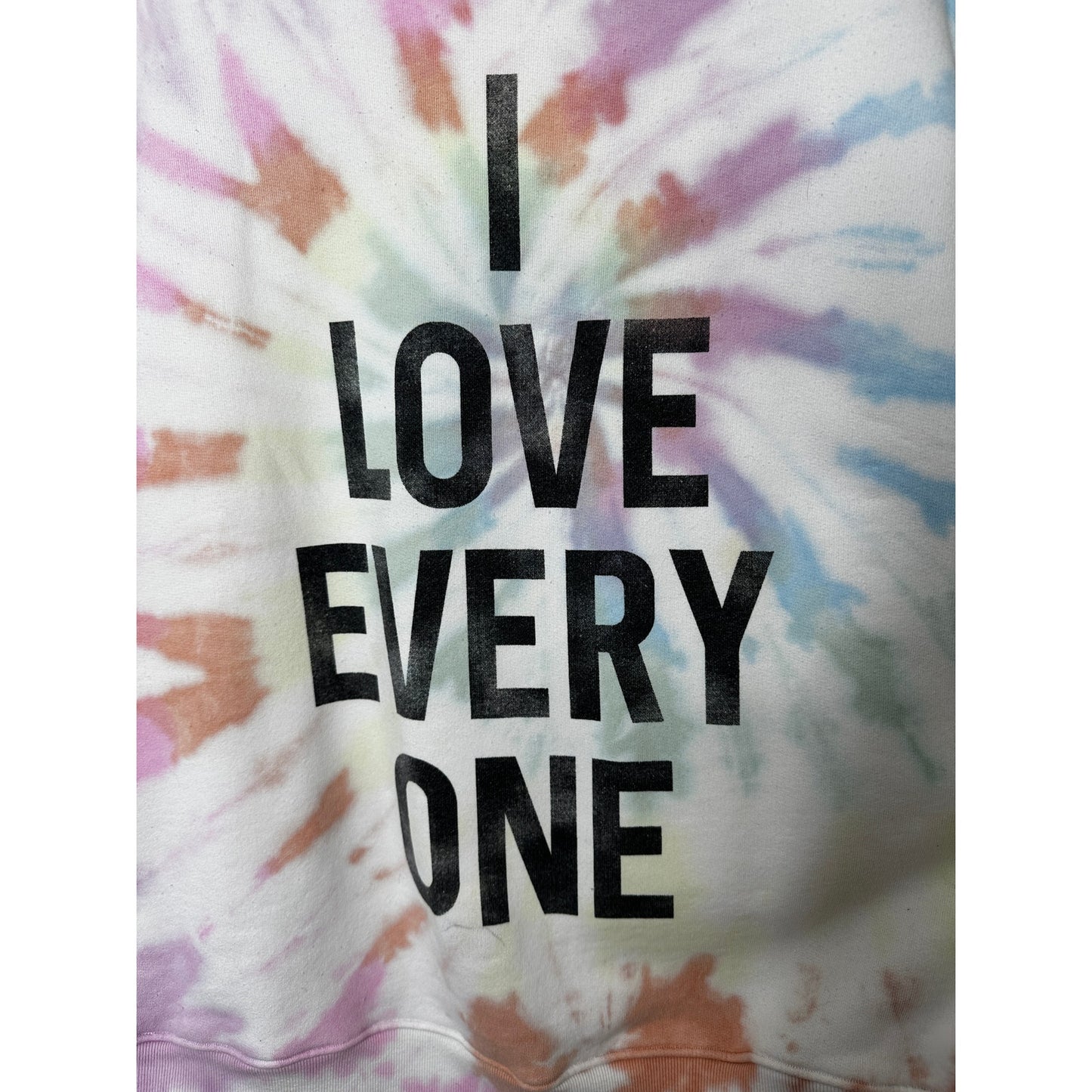 Cinq a Sept I Love Every One Multicolor Tie-Dye Sweatshirt