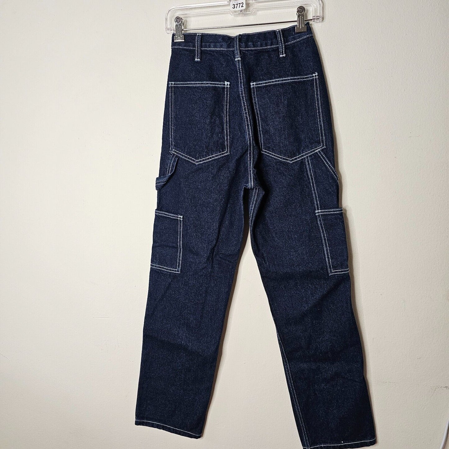 John Galt Brandy Melville Blue Ariana High Pinch Waist Loose Carpenter Jeans SM