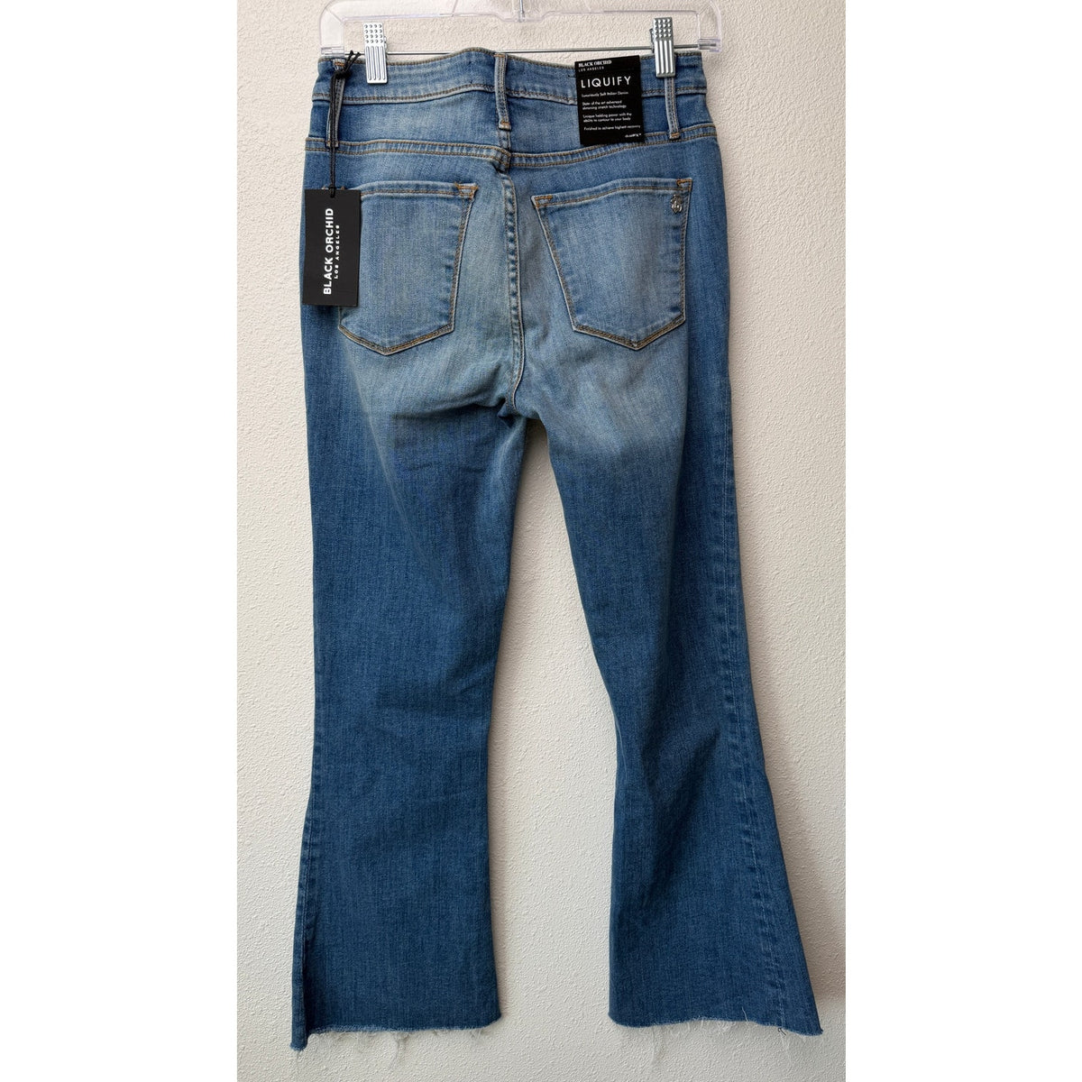 NWT Black Orchid Denim Chrissy Kick Flare Jeans US 27 Blue