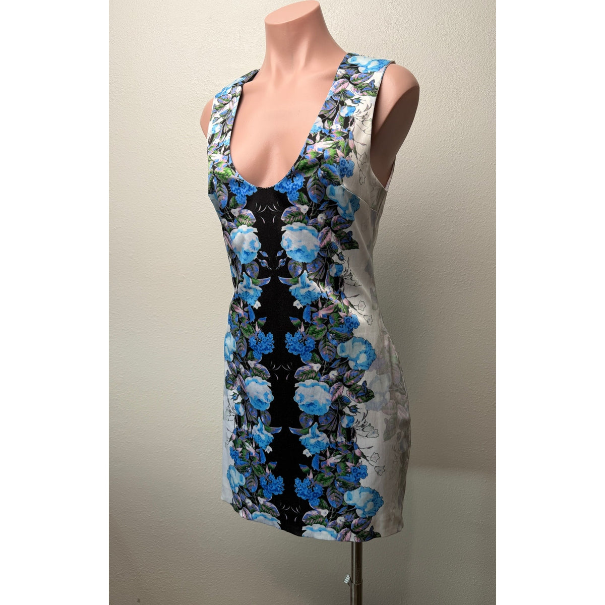 Bec & Bridge Blue Floral Mini Dress Women US 6