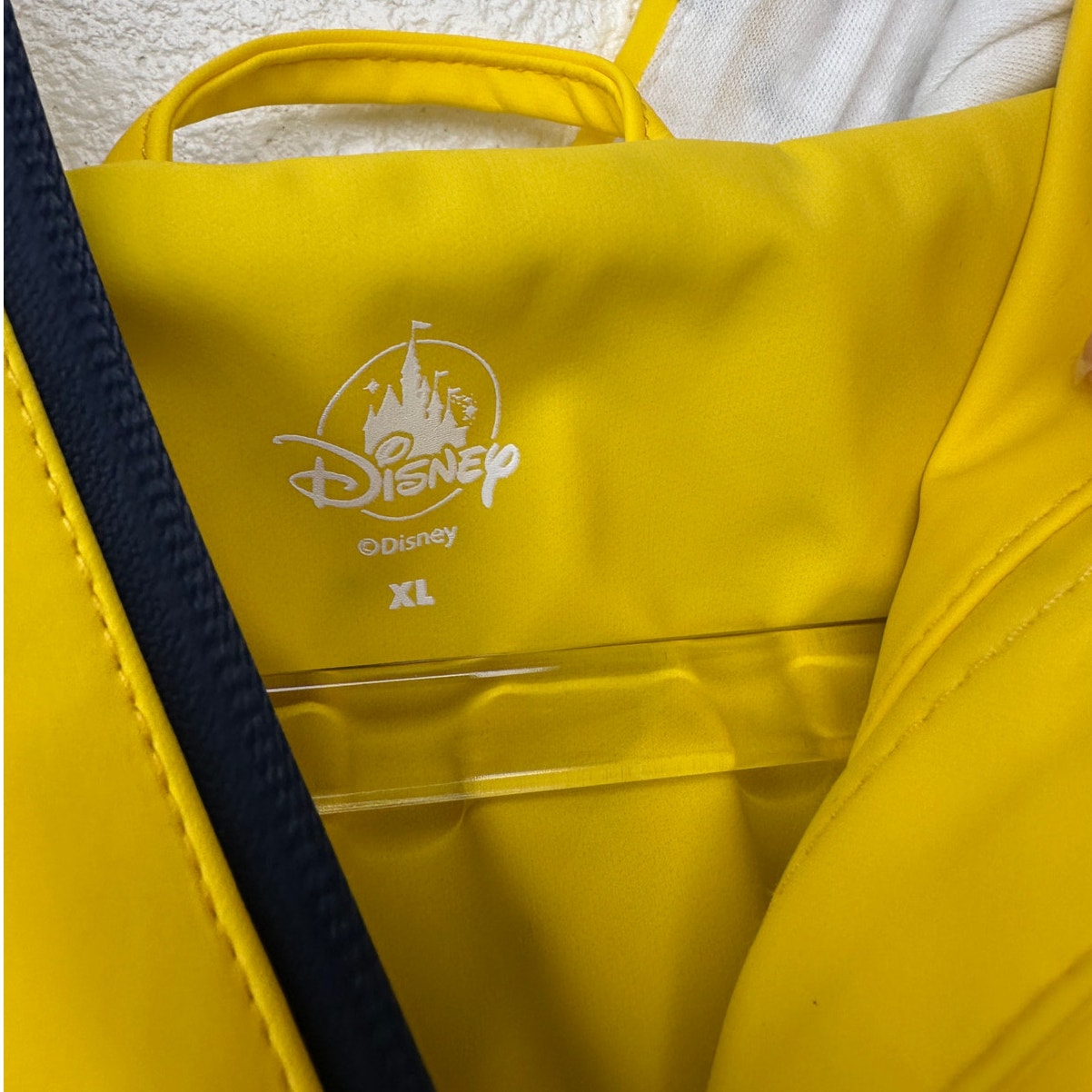 Disney Paris Minnie Mouse Yellow Rain Jacket Women XL