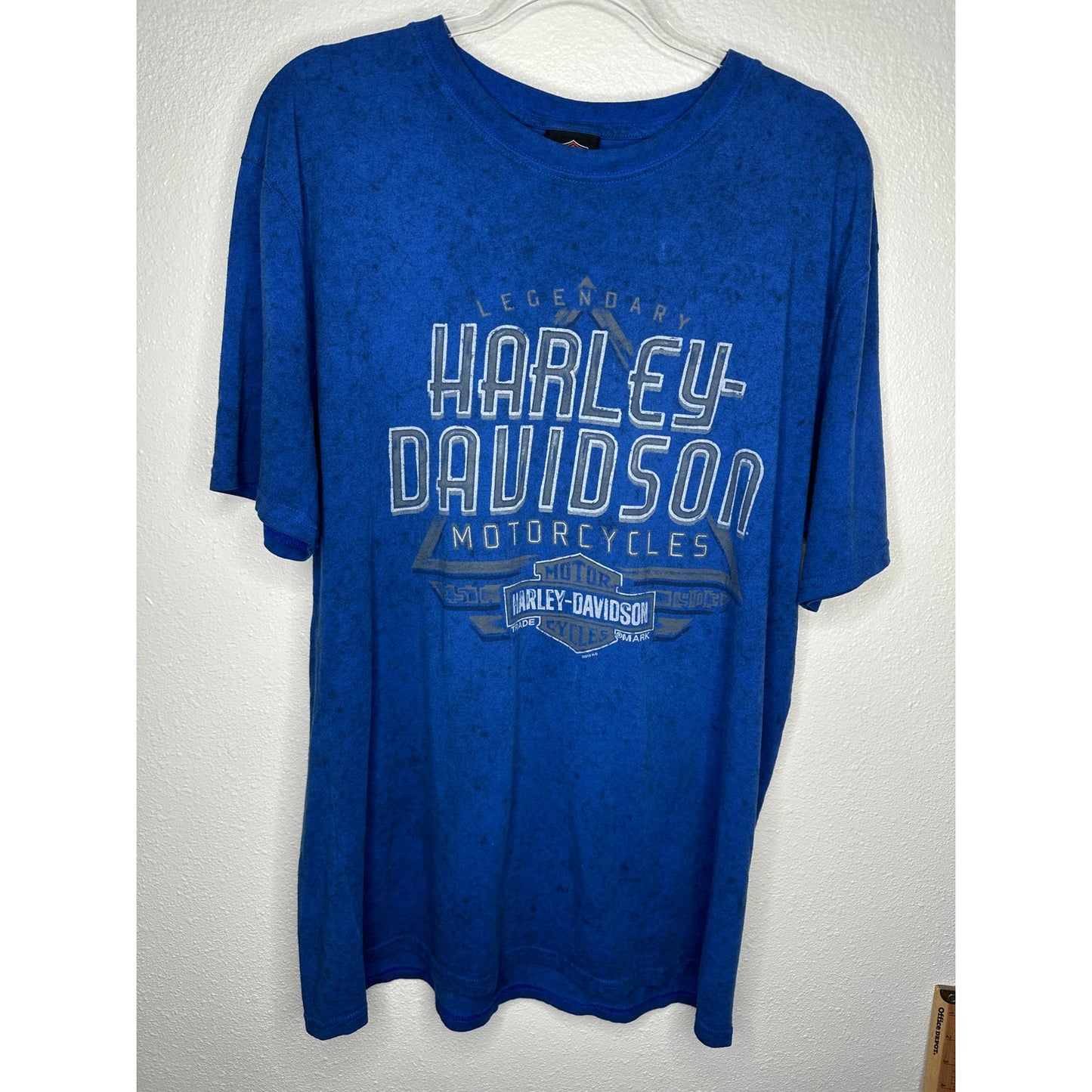 Harley-Davidson Savannah GA Tee Men’s L Blue Biker Shirt