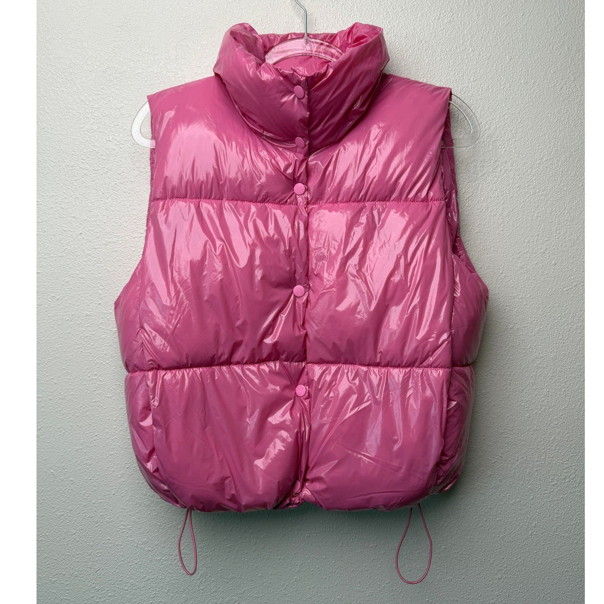 DeLuc Hot Pink Quilted Puffer Vest Women S