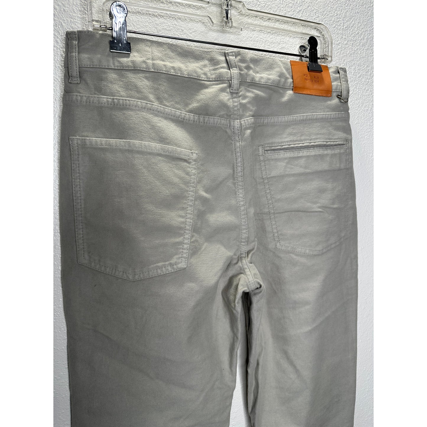 Billie Reid Taupe Slim Cut 5-Pocket Casual Jeans 32